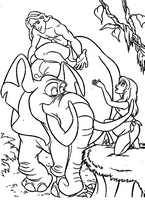 kolorowanka Tarzan do wydruku malowanka Disney numer 67